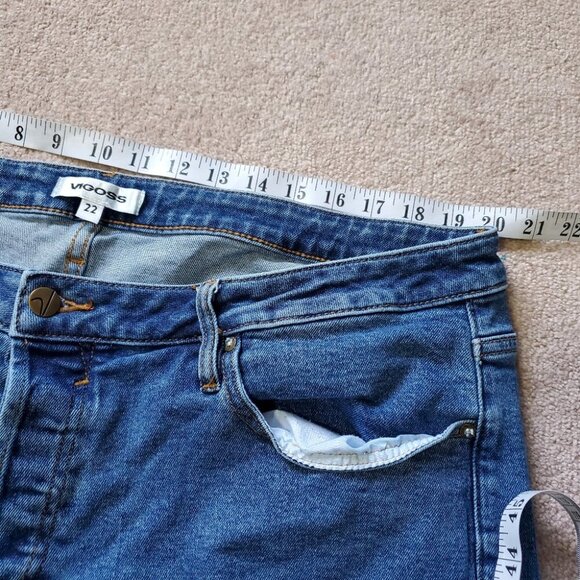 Vigoss Plus Frankie Slim Straight Ankle Jeans 22 Plus - Picture 4 of 6